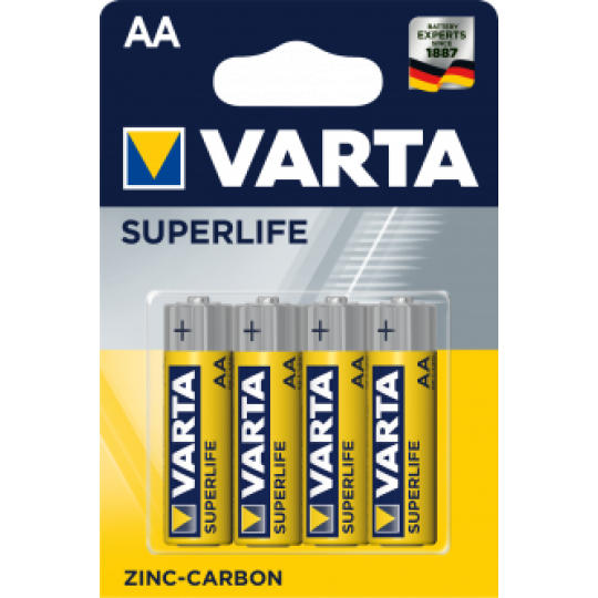 Батарейка VARTA SUPERLIFE AA BLI 4 ZINC-CARBON