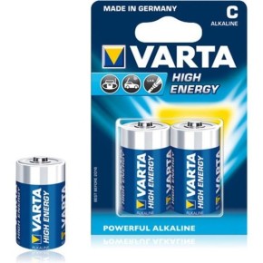 Батарейка VARTA HIGH ENERGY/LONGLIFE POWER C BLI 2 ALKALINE