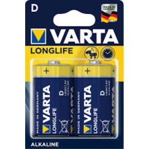 Батарейка VARTA LONGLIFE D BLI 2 ALKALINE