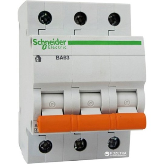 Автоматический выключатель 3P SCHNEIDER BA63 3P 40A C 11227