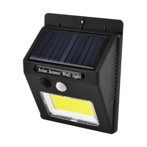 Настінний вуличний світильник SH-1605-COB, 1x18650, PIR, CDS, сонячна батарея, 1x18650