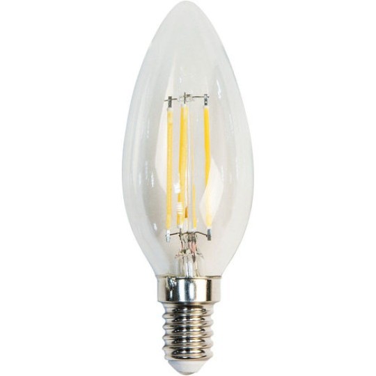 Лампа LED филамент С35, Е14, 5 Вт, 4000К, прозрачная, Z-Light ZL 1012