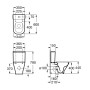 Унітаз підлоговий ROCA GAP Rimless в комплекті бачок і сидіння з мікроліфтом (A34D738000)