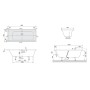 SQUARO EDGE 12 ванна 170*75 см з ніжками, зі зливом-переливом (UBQ170SQE2DV-01) (VILLEROY & BOCH)