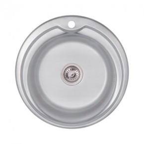 Кухонна мийка Lidz 510-D 0,6 мм Decor (LIDZ510D06DEC) (SD00027761)