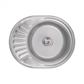 Кухонна мийка Lidz 6044 0,6 мм Satin (LIDZ604406SAT) (SD00027770)