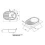 Кухонна мийка Lidz 7750 0,8 мм Satin (LIDZ7750SAT) (SD00027779)
