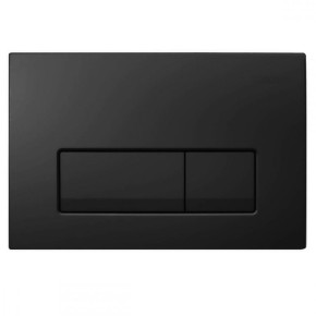 DELTA51 черная смывная клавиша, двойной смыв RAL 9005 (115.105.DW.1) (GEBERIT)