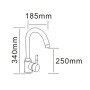 RJ RAINBOW змішувач для кухні, титан, 40 мм (RBZ111-8MT)