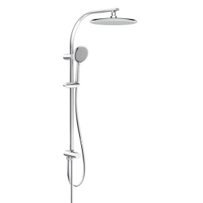 Система душова без змішувача (верхній душ 250 мм, ручний душ 120 мм 3 режиму, шланг) (T-15082) (IMPRESE)