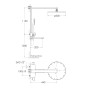 SMART CLICK система душевая для ванны с термостатом, хром (ZMK101901091) (IMPRESE)