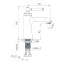 IMPRESE HYDRANT змішувач для раковини, 35 мм (ZMK031806010)