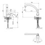 Змішувач для кухні Lidz (COL) 40 87 008F-3 (SD00032291)