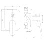 IMPRESE PRAHA new змішувач прихованого монтажу для ванни (VR-10030 (Z))