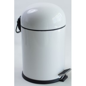 BON відро для сміття з педаллю 5 л, колір білий (5003B) 070125 (EFOR)