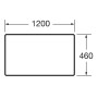 VICTORIA BASIC MODULAR стільниця 119 см, колір дуб (A857508155) (ROCA)