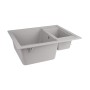 Кухонна мийка з додатковою чашею Lidz 615x500/200 GRA-09 (LIDZGRA09615500200) (SD00039744)