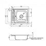 Кухонна мийка Lidz 6050-R 0,6 мм Decor (LIDZ6050R06DEC) (SD00037177)