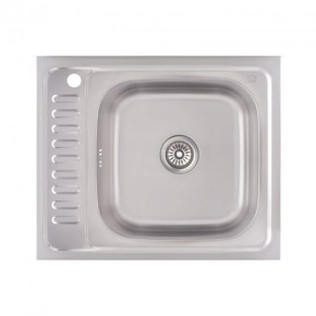 Кухонна мийка Lidz 6050-R 0,6 мм Decor (LIDZ6050R06DEC) (SD00037177)