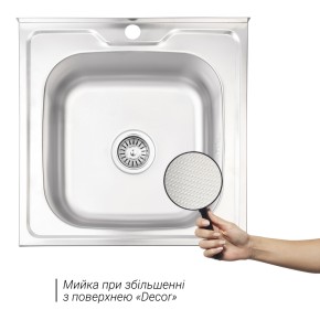 Кухонна мийка Lidz 5050 0,8 мм Decor (LIDZ5050DEC08) (SD00040374)