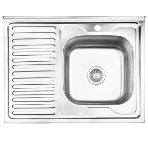 Кухонна мийка Lidz 6080-R 0,8 мм Decor (LIDZ6080RDEC08) (SD00040399)