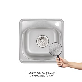 Кухонна мийка Lidz 3838 0,6 мм Satin (LIDZ3838POL06) (SD00040431)