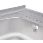 Кухонна мийка Lidz 6060-L 0,8 мм Satin (LIDZ6060LRSAT8) (SD00040842)