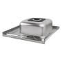 Кухонна мийка Lidz 6060-R 0,8 мм Satin (LIDZ6060RSAT8) (SD00040843)