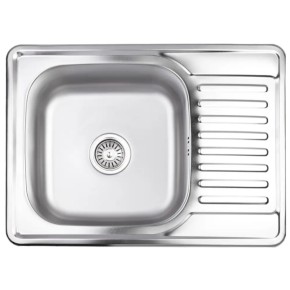 Кухонна мийка Lidz 6950 0,8 мм Satin (LIDZ6950SAT8) (SD00040845)