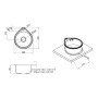 Кухонна мийка Lidz 4539 0,8 мм Micro Decor (LIDZ4539MDEC) (SD00040850)
