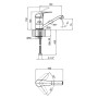 Змішувач для кухні Lidz (CRM) Premiera 84 002M 150 мм (SD00041673)