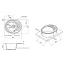 Кухонна мийка Lidz 620x500/200 GRF-13 (LIDZGRF13620500200) (SD00043266)