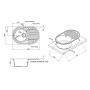 Кухонна мийка Lidz 780x500/200 GRF-13 (LIDZGRF13780500200) (SD00043310)