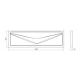 Панель для прямоугольной ванны фронтальная Lidz Panel R 150 150 см (SD00042377)