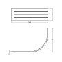 Панель для асимметричной ванны фронтальная Lidz Wawel Panel A 150 150 см (SD00043346)
