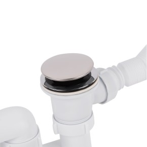 Сифон для ванни Lidz (WHI) 60 03 V002 02 з ревізією (вихід 50 мм) (SD00042803)