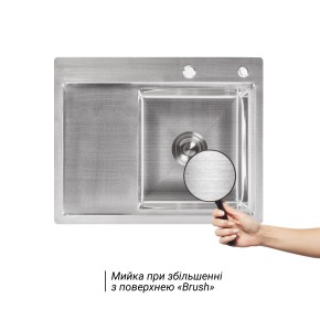 Кухонна мийка Lidz H6350R 3.0/0.8 мм Brush (LIDZH6350RBRU3008) (SD00045364)