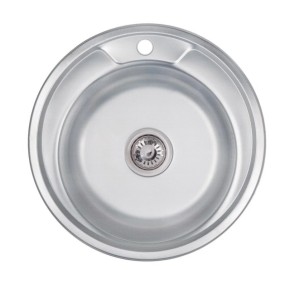 Кухонна мийка Lidz 490-A 0,6 мм Decor (LIDZ490А06DEC160) (SD00047188)