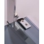 Душові двері AquaStream door 90 Grey 90х190 скло сіре товщина 6 мм, ручка металева