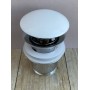 Донний клапан з керамічною накладкой автомат Ø41 мм 1 1/4 (коробка) (хром/білий) F60-8
