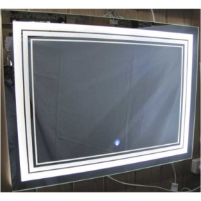 Зеркало Элит LED 17 (600х800мм), сенсорная кнопка, пластиковый корпус