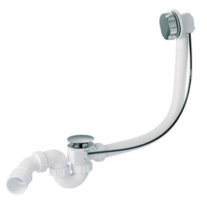 Сифон для ванни/піддону глибокого автомат HC 31M-WH (білий)