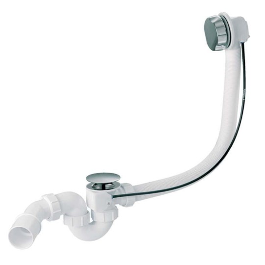 Сифон для ванны/поддона глубокого автомат HC 31M-WH (белый)
