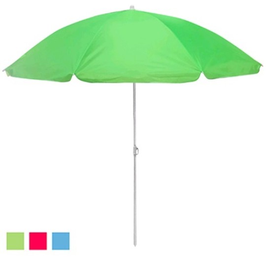 Зонт пляжный "Colors" d2.0м серебро MH-0039 (12шт)