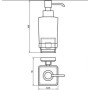 Дозатор для рідкого мила LEONARDO, скло (9933A)