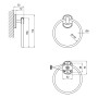 Кольцо для полотенца Lidz (CRM) -114.03.05