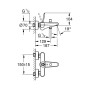EURODISC Joy смеситель для ванны однорычажный внешний монтаж (23431LS0)