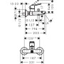 LOGIS Loop змішувач для ванни одноважільний, хром (71244000)