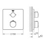 GROHTHERM термостат для душа с переключателем на 2 положения верхний/ручной душ (24079000)