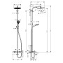 CROMETTA S 240 Showerpipe душова система для ванни (27320000)
